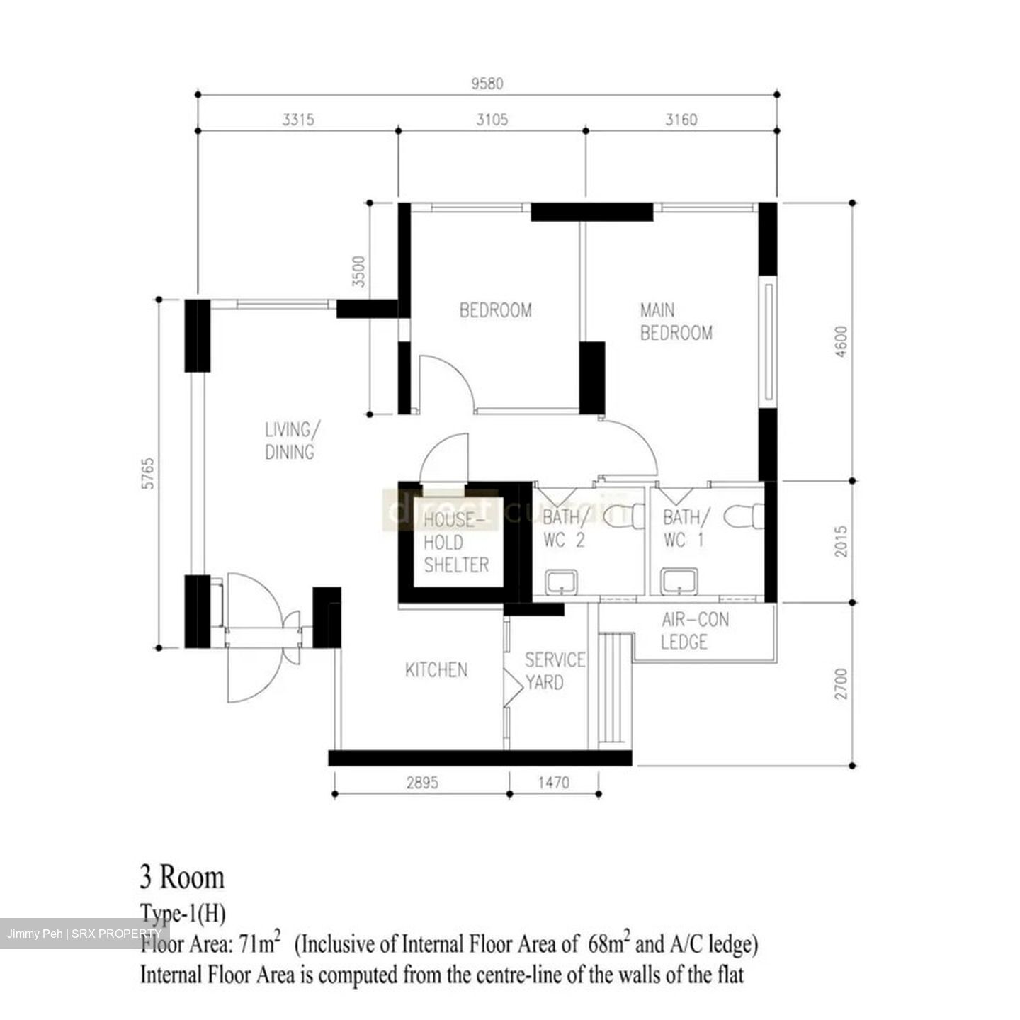 Blk 494D Tampines Alcoves (Tampines), HDB 3 Rooms #583438511